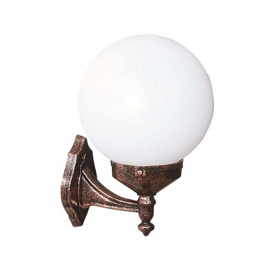 Modi Bahçe Aydınlatma BAP-68160-BKR-OP Kahverengi Boyalı Dış Mekan Aydınlatma E27 ABS Polietilen Cam 30x25cm