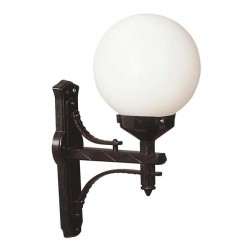 Modi Bahçe Aydınlatma BAP-68160-BSY-OP Siyah Boyalı Dış Mekan Aydınlatma E27 ABS Polietilen Cam 35x25cm