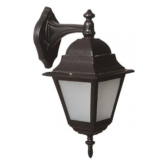 Modi Bahçe Aydınlatma BAP-68179-BSY-M2 Siyah Boyalı Dış Mekan Aydınlatma E27 ABS Polikarbon Cam 25x18cm