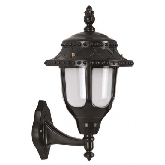 Modi Bahçe Aydınlatma BAP-68180-BSY-M2 Siyah Boyalı Dış Mekan Aydınlatma E27 ABS Polikarbon Cam 30x25cm