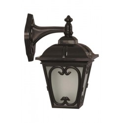 Modi Bahçe Aydınlatma BAP-68181-BSY-M4 Siyah Boyalı Dış Mekan Aydınlatma E27 ABS Polikarbon Cam 25x20cm