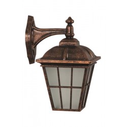 Modi Bahçe Aydınlatma BAP-68183-BKR-M2 Kahverengi Boyalı Dış Mekan Aydınlatma E27 ABS Polikarbon Cam 25x20cm