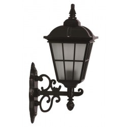 Modi Bahçe Aydınlatma BAP-68183-BSY-M1 Siyah Boyalı Dış Mekan Aydınlatma E27 ABS Polikarbon Cam 28x20cm