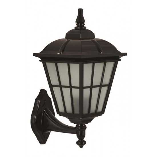 Modi Bahçe Aydınlatma BAP-68183-BSY-M2 Siyah Boyalı Dış Mekan Aydınlatma E27 ABS Polikarbon Cam 25x20cm