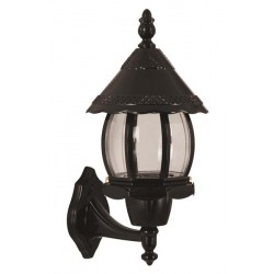 Modi Bahçe Aydınlatma BAP-68184-BSY Siyah Boyalı Dış Mekan Aydınlatma E27 ABS Polikarbon Cam 30x20cm