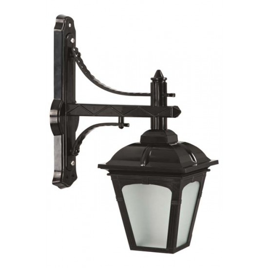Modi Bahçe Aydınlatma BAP-68185-BSY-M2 Siyah Boyalı Dış Mekan Aydınlatma E27 ABS Polikarbon Cam 40x20cm