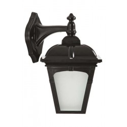 Modi Bahçe Aydınlatma BAP-68185-BSY-M3 Siyah Boyalı Dış Mekan Aydınlatma E27 ABS Polikarbon Cam 25x20cm