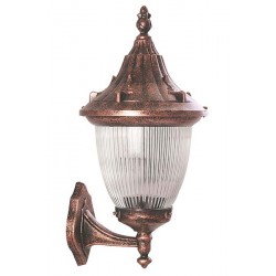 Modi Bahçe Aydınlatma BAP-68186-BKR-M3 Kahverengi Boyalı Dış Mekan Aydınlatma E27 ABS Polikarbon Cam 30x26cm