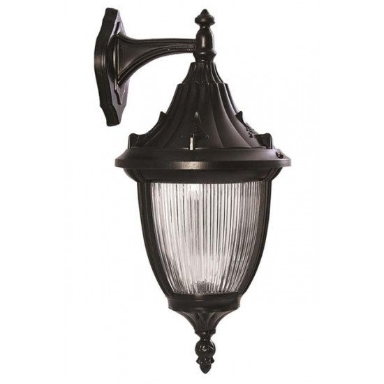 Modi Bahçe Aydınlatma BAP-68186-BSY-M2 Siyah Boyalı Dış Mekan Aydınlatma E27 ABS Polikarbon Cam 35x35cm