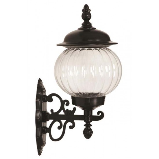 Modi Bahçe Aydınlatma BAP-68187-M3 Siyah Boyalı Dış Mekan Aydınlatma E27 ABS Akrilik Cam 27x23cm
