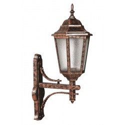 Modi Bahçe Aydınlatma BAP-68188-BKR Kahverengi Boyalı Dış Mekan Aydınlatma E27 ABS Polikarbon Cam 30x23cm