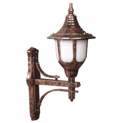 Modi Bahçe Aydınlatma BAP-68190-BKR Kahverengi Boyalı Dış Mekan Aydınlatma E27 ABS Polikarbon Cam 35x24cm