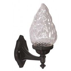 Modi Bahçe Aydınlatma BAP-68191-1BSY-M2 Siyah Boyalı Dış Mekan Aydınlatma E27 ABS Akrilik Cam 25x15cm