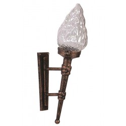 Modi Bahçe Aydınlatma BAP-68191-BKR Kahverengi Boyalı Dış Mekan Aydınlatma E27 Aluminyum ABS Akrilik Cam 30x15cm