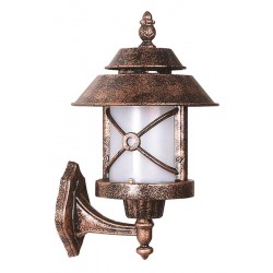 Modi Bahçe Aydınlatma BAP-68199-BKR-M1 Kahverengi Boyalı Dış Mekan Aydınlatma E27 ABS Polikarbon Cam 30x26cm
