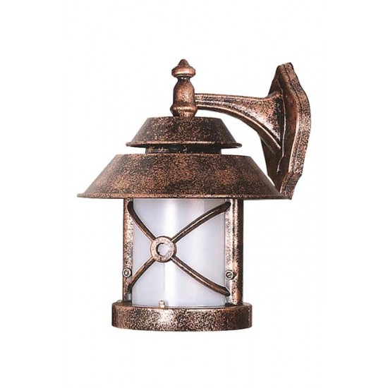 Modi Bahçe Aydınlatma BAP-68199-BKR-M2 Kahverengi Boyalı Dış Mekan Aydınlatma E27 ABS Polikarbon Cam 30x26cm