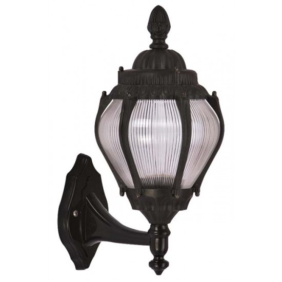 Modi Bahçe Aydınlatma BAP-68202-BSY-M2 Siyah Boyalı Dış Mekan Aydınlatma E27 ABS Akrilik Cam 27x20cm