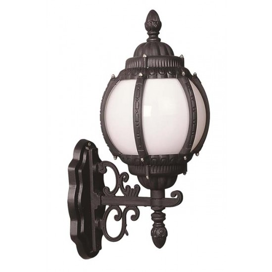 Modi Bahçe Aydınlatma BAP-68203-BSY-M1-OP Siyah Boyalı Dış Mekan Aydınlatma E27 ABS Akrilik Cam 29x26cm