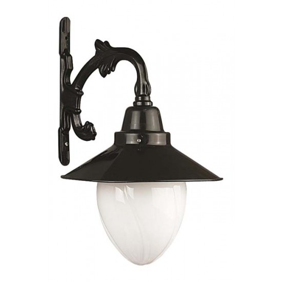 Modi Bahçe Aydınlatma BAP-68204-BSY-M2 Siyah Boyalı Dış Mekan Aydınlatma E27 ABS Akrilik Cam 40x20cm