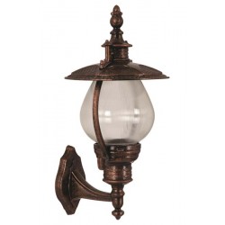 Modi Bahçe Aydınlatma BAP-68205-BKR Kahverengi Boyalı Dış Mekan Aydınlatma E27 ABS Akrilik Cam 28x25cm