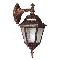 Modi Bahçe Aydınlatma BAP-68206-BKR Kahverengi Boyalı Dış Mekan Aydınlatma E27 ABS Polikarbon Cam 28x23cm