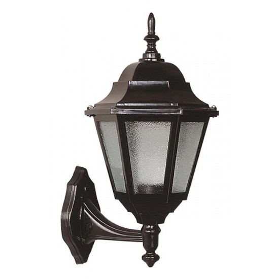 Modi Bahçe Aydınlatma BAP-68206-BSY Siyah Boyalı Dış Mekan Aydınlatma E27 ABS Polikarbon Cam 28x23cm