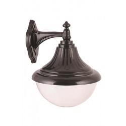 Modi Bahçe Aydınlatma BAP-68207-BSY-M2 Siyah Boyalı Dış Mekan Aydınlatma E27 ABS Polikarbon Cam 30x27cm