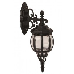 Modi Bahçe Aydınlatma BAP-68208-BSY-M2 Siyah Boyalı Dış Mekan Aydınlatma E27 Aluminyum ABS Polikarbon Cam 26x18cm