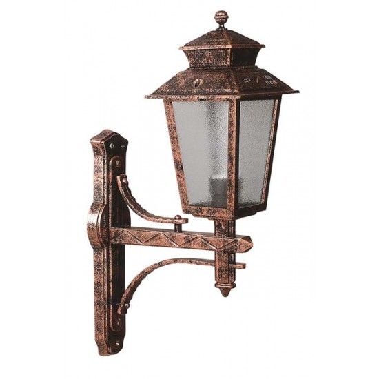 Modi Bahçe Aydınlatma BAP-68211-BKR Kahverengi Boyalı Dış Mekan Aydınlatma E27 ABS Cam 30x18cm