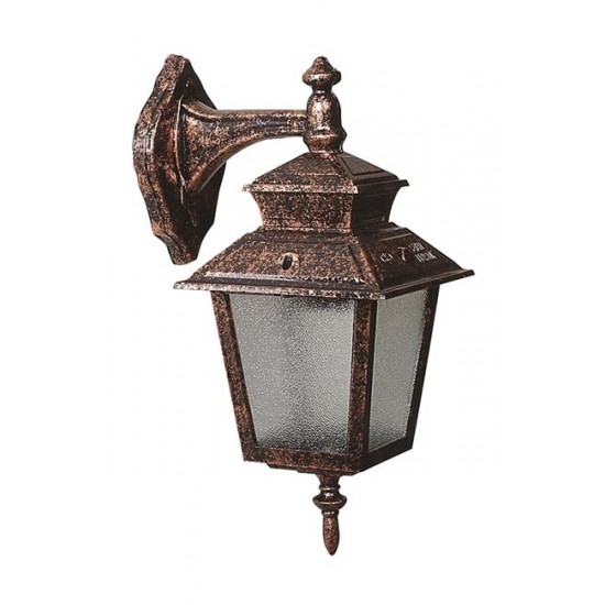 Modi Bahçe Aydınlatma BAP-68213-BKR Kahverengi Boyalı Dış Mekan Aydınlatma E27 ABS Polikarbon Cam 25x18cm