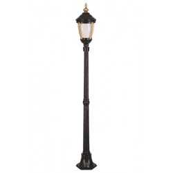 Modi Bahçe Aydınlatma BDR-68003-SOP Sarı/Siyah Boyalı Dış Mekan Aydınlatma E27 Aluminyum Polikarbon Cam 30cm