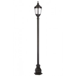 Modi Bahçe Aydınlatma BDR-68004-1BSY-OP Siyah Boyalı Dış Mekan Aydınlatma E27 Aluminyum Döküm Dip Polikarbon Cam 30cm