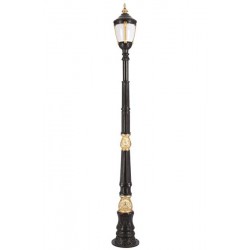 Modi Bahçe Aydınlatma BDR-68004-1SOP Sarı/Siyah Boyalı Dış Mekan Aydınlatma E27 Aluminyum Döküm Dip Polikarbon Cam 30cm