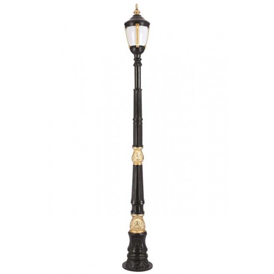 Modi Bahçe Aydınlatma BDR-68004-1SOP Sarı/Siyah Boyalı Dış Mekan Aydınlatma E27 Aluminyum Döküm Dip Polikarbon Cam 30cm