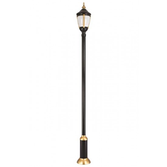Modi Bahçe Aydınlatma BDR-68006-1SOP Sarı/Siyah Boyalı Dış Mekan Aydınlatma E27 Aluminyum Polikarbon Cam 30cm