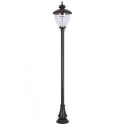 Modi Bahçe Aydınlatma BDR-68014-BSY Siyah Boyalı Dış Mekan Aydınlatma E27 Aluminyum Döküm Dip Polikarbon Cam 40cm