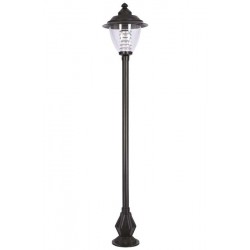 Modi Bahçe Aydınlatma BDR-68015-BSY Siyah Boyalı Dış Mekan Aydınlatma E27 Aluminyum Döküm Dip Polikarbon Cam 50cm