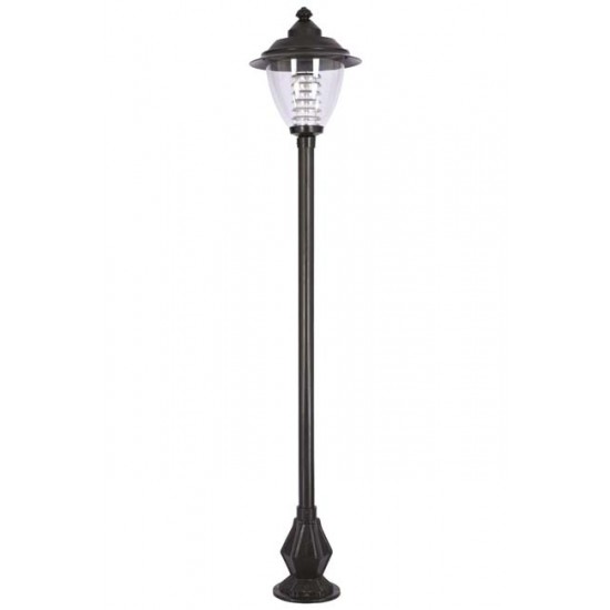 Modi Bahçe Aydınlatma BDR-68015-BSY Siyah Boyalı Dış Mekan Aydınlatma E27 Aluminyum Döküm Dip Polikarbon Cam 50cm