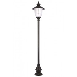 Modi Bahçe Aydınlatma BDR-68018-BSY Siyah Boyalı Dış Mekan Aydınlatma E27 Aluminyum Döküm Dip Polikarbon Cam 50cm