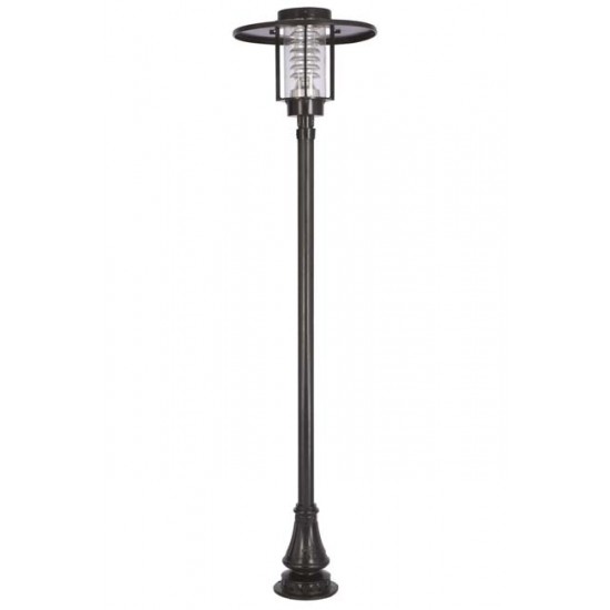 Modi Bahçe Aydınlatma BDR-68023-BDR Siyah Boyalı Dış Mekan Aydınlatma E27 Aluminyum Döküm Dip Akrilik Cam 65cm