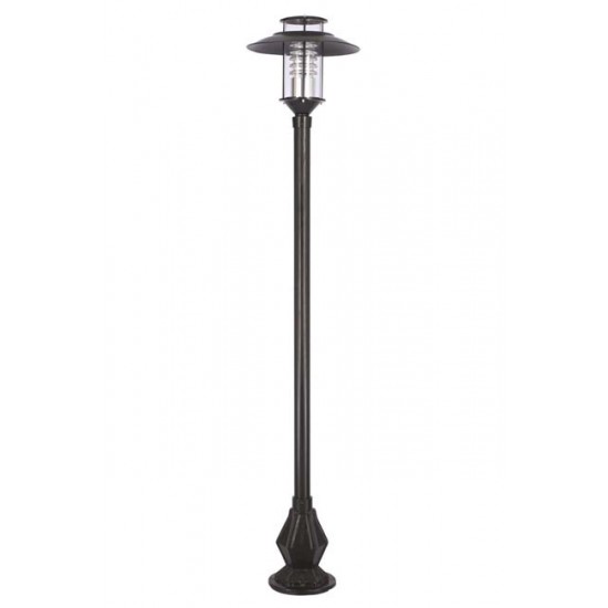 Modi Bahçe Aydınlatma BDR-68024-BSY Siyah Boyalı Dış Mekan Aydınlatma E27 Aluminyum Döküm Dip Akrilik Cam 50cm