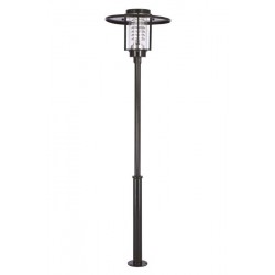 Modi Bahçe Aydınlatma BDR-68025-BSY Siyah Boyalı Dış Mekan Aydınlatma E27 Aluminyum Döküm Dip Akrilik Cam 65cm