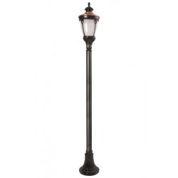 Modi Bahçe Aydınlatma BDR-68026-1BSY-OP Kahverengi/Siyah Boyalı Dış Mekan Aydınlatma E27 Aluminyum Polikarbon Cam 30cm