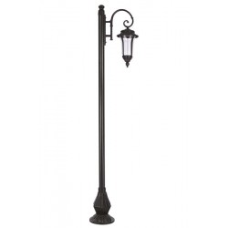 Modi Bahçe Aydınlatma BDR-68027-1BSY Siyah Boyalı Dış Mekan Aydınlatma E27 Aluminyum Döküm Dip Akrilik Cam 50x30cm