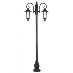 Modi Bahçe Aydınlatma BDR-68027-2BSY Siyah Boyalı Dış Mekan Aydınlatma E27 Aluminyum Döküm Dip Akrilik Cam 90x30cm