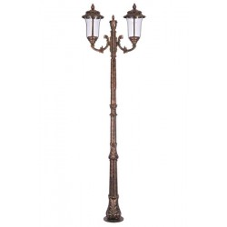 Modi Bahçe Aydınlatma BDR-68029-BKR Kahverengi Boyalı Dış Mekan Aydınlatma E27 Aluminyum Döküm Dip Akrilik Cam 80cm