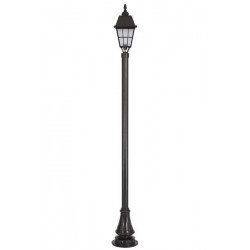 Modi Bahçe Aydınlatma BDR-68033-1BSY-OP Siyah Boyalı Dış Mekan Aydınlatma E27 Aluminyum Cam 30cm