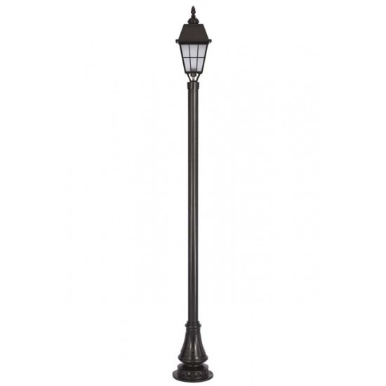 Modi Bahçe Aydınlatma BDR-68033-1BSY-OP Siyah Boyalı Dış Mekan Aydınlatma E27 Aluminyum Cam 30cm