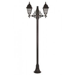 Modi Bahçe Aydınlatma BDR-68033-2BSY-OP Siyah Boyalı Dış Mekan Aydınlatma E27 Aluminyum Cam 90x23cm