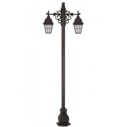 Modi Bahçe Aydınlatma BDR-68034-2BSY-OP Siyah Boyalı Dış Mekan Aydınlatma E27 Aluminyum Cam 90x23cm